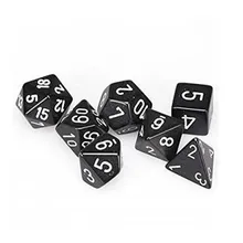 Preporučeni proizvod:  Chessex Opaque Black with White