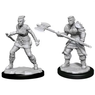 D&D Nolzur's Marvelous Miniatures Orc Female Barbarian - image of product number: 1
