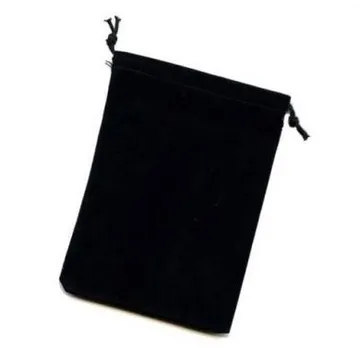 Small Suedecloth Dice Bag Black - slika proizvoda pod brojem: 1