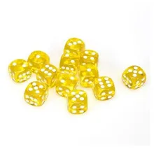 Preporučeni proizvod:  Chessex Translucent Yellow with White 16mm D6 (12 Dice)