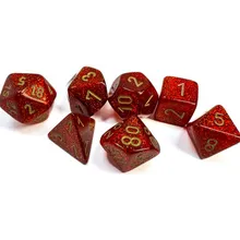 Recommended product: Chessex Glitter Ruby with Gold