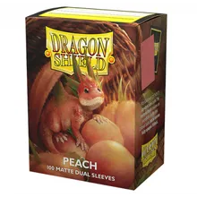 Recommended product: Dragon Shield Standard Peach Matte Dual Sleeves
