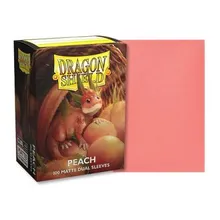 Recommended product: Dragon Shield Standard Peach Matte Dual Sleeves