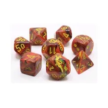 Recommended product: Chessex Vortex Underworld with Yellow 7-Dice Set (Lab Dice)