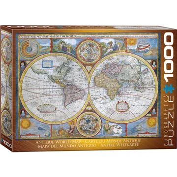 Puzzle Antique World Map - slika proizvoda pod brojem: 1