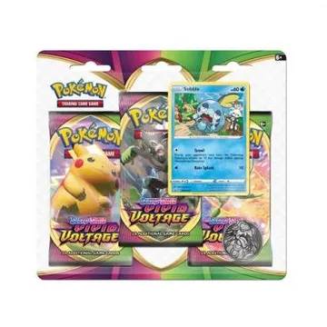 Pokemon TCG Sword & Shield Vivid 3-Booster Blister (Sobble) - slika proizvoda pod brojem: 1