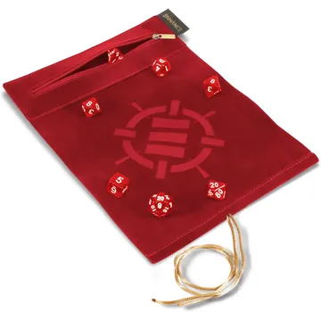 Roll on a Scroll Dice Case & 7-Die Set Red - slika proizvoda pod brojem: 1