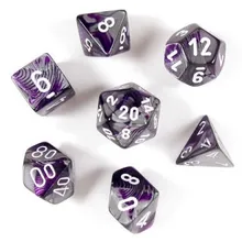 Preporučeni proizvod:  Chessex Gemini Purple Steel with White