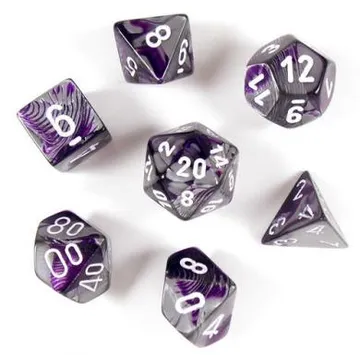 Chessex Gemini Purple Steel with White - slika proizvoda pod brojem: 1