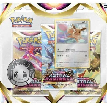 Pokemon TCG Sword and Shield Astral Radiance 3 Booster Blister Eevee - slika proizvoda pod brojem: 1