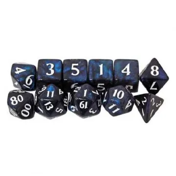 Eclipse 11- Dice Set Jet Black - slika proizvoda pod brojem: 1