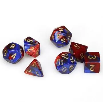 Chessex Gemini Blue Red with Gold - slika proizvoda pod brojem: 1
