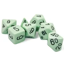 Preporučeni proizvod: Chessex Opaque Pastel Green/Black Polyhedral 7-Die Set