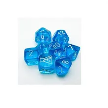 Preporučeni proizvod:  Chessex Translucent Tropical Blue with White 7-Dice Set with bonus die (Lab Dice)