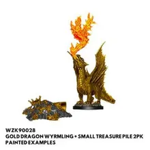 Preporučeni proizvod: D&D Nolzur's marvelous miniatures - Gold Dragon Wyrmling & Small Treasure Pile Minis
