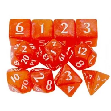 Eclipse 11- Dice Set Pumpkin Orange - slika proizvoda pod brojem: 1