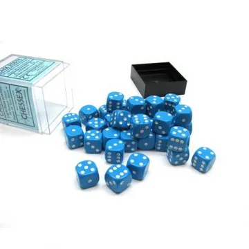 Chessex Opaque Light Blue with White 12mm D6 (36 Dice) - slika proizvoda pod brojem: 1