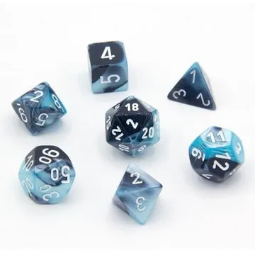 Chessex Gemini Black Shell with White - slika proizvoda pod brojem: 1
