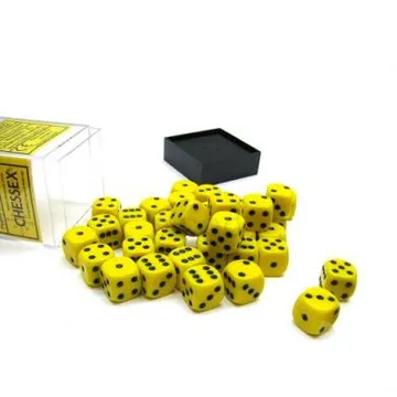 Chessex Opaque Yellow with Black 12mm D6 (36 Dice) - slika proizvoda pod brojem: 1