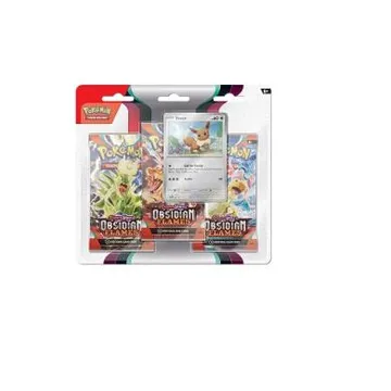 Pokemon TCG Obsidian Flames 3-Booster Blister Eevee - slika proizvoda pod brojem: 1