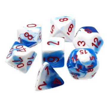 Chessex Gemini Astral Blue-White/Red - image of product number: 1
