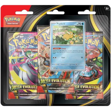 Pokemon TCG Mega Evolution 3-Booster Blister Psyduck - slika proizvoda pod brojem: 1