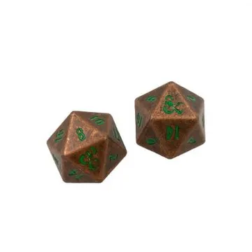 D&D Heavy Metal Feywild Copper and Green D20 Dice Set - slika proizvoda pod brojem: 1