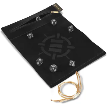 Roll on a Scroll Dice Case & 7-Die Set Black - slika proizvoda pod brojem: 1