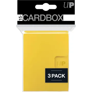 Ultra Pro 15+ Card Box 3-pack Yellow - slika proizvoda pod brojem: 1