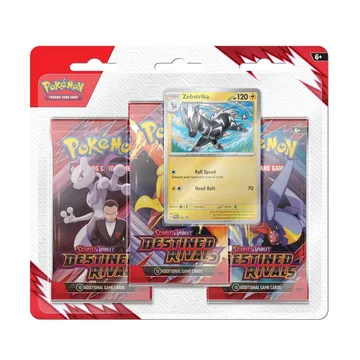 Pokemon SV10 Destined Rivals 3-Booster Blister Zebstrika - slika proizvoda pod brojem: 1