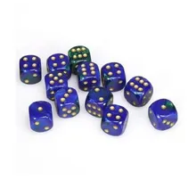 Recommended product: Chessex Gemini Blue Green with Gold 16mm D6 (12 Dice)