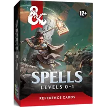 Preporučeni proizvod: D&D 5.5e Spells Reference Cards - Levels 0–1