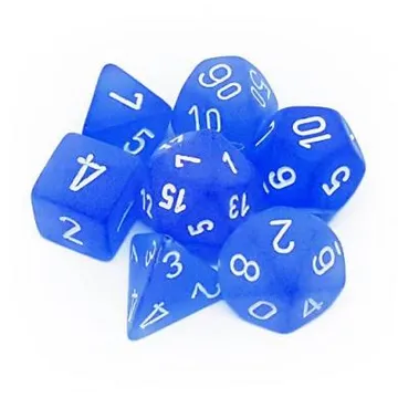 Chessex Frosted Blue with White - image of product number: 1