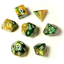 Preporučeni proizvod:  Chessex Gemini Gold Green with White