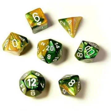 Chessex Gemini Gold Green with White - slika proizvoda pod brojem: 1