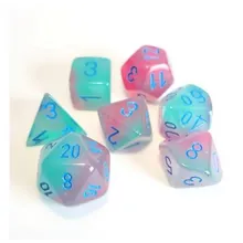 Preporučeni proizvod:  Chessex Gemini Gel Green-Pink with Blue Luminary 7-Dice Set
