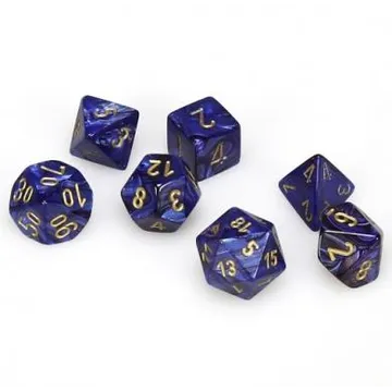 Chessex Scarab Royal Blue with Gold - image of product number: 1