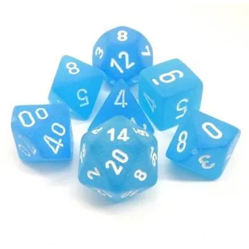Chessex Frosted Caribbean Blue with White - slika proizvoda pod brojem: 1