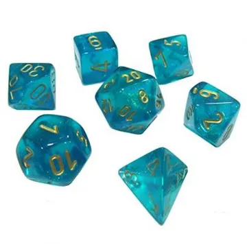 Chessex Borealis Teal with Gold Luminary - slika proizvoda pod brojem: 1