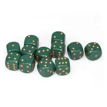 Preporučeni proizvod:  Chessex Opaque Dusty Green with Copper 16mm D6 Dice Block (12)