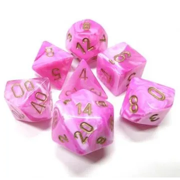 Chessex Vortex Pink with Gold - image of product number: 1