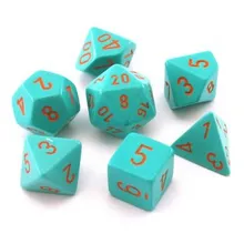 Preporučeni proizvod:  Chessex Heavy Turquoise with Orange (Lab Dice)