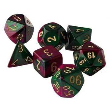 Chessex Gemini Green Purple with Gold - slika proizvoda pod brojem: 1