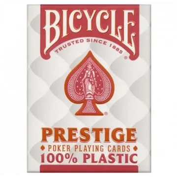 Bicycle Prestige Jumbo Index 100% Plastic Red - slika proizvoda pod brojem: 1