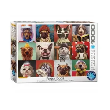 Puzzle Funny Dogs by Lucia Heffernan  - slika proizvoda pod brojem: 1