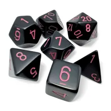Preporučeni proizvod: Chessex Opaque Black/Pink Polyhedral 7-Die Set