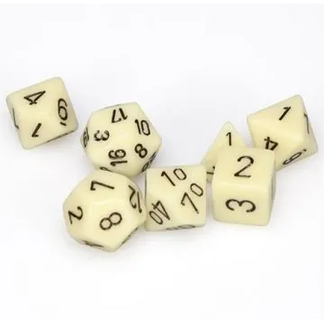Chessex Opaque Ivory with Black - slika proizvoda pod brojem: 1