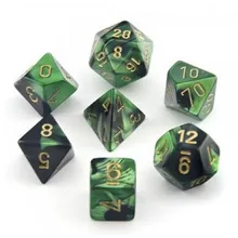 Preporučeni proizvod: Chessex Gemini Black Green with Gold 7-Dice Set