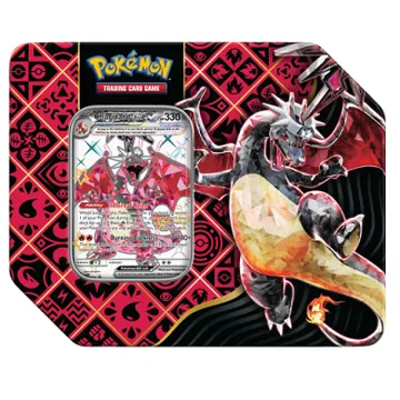 Pokemon SV4.5 Paldean Fates 5-Booster Tin Charizard EX - image of product number: 1