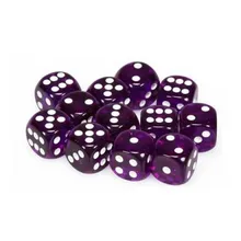 Preporučeni proizvod:  Chessex Translucent Purple with White 16mm D6 (12 Dice)